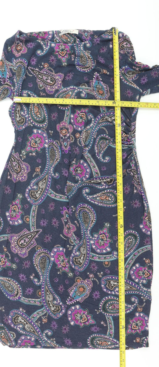 Marks and Spencer Per Una Women’s Multicoloured Paisley Shift Dress Size 14