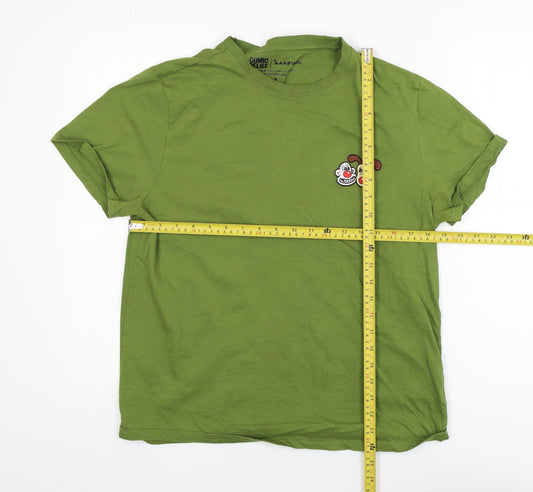 Comic Relief Aardman Green Men's Medium Graphic Cotton T-Shirt