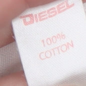 Additional view of Diesel boys’ white long sleeve button-up cotton shirt age 13
