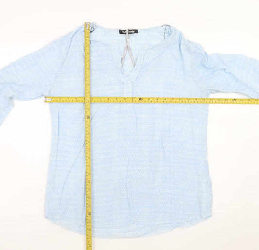 Betty Barclay Women Blue Viscose Tunic Blouse Size 16