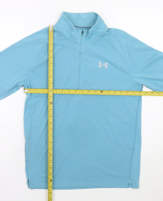Under Armour Men's Blue Small 1/4 Zip Running Track Jacket
