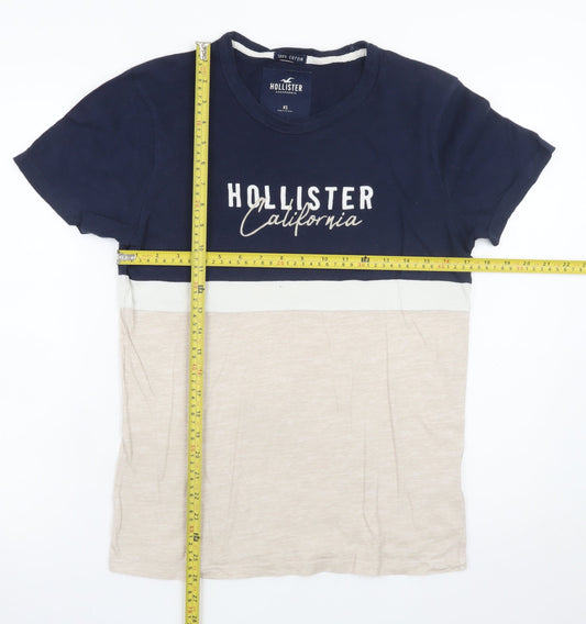 Hollister Men’s Multicoloured Colourblock Logo T-Shirt XS
