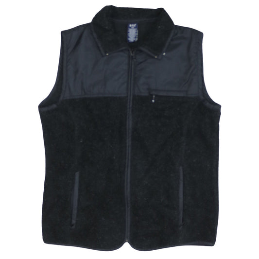 Additional front view of Gap Women's Black Fleece Bodywarmer Waistcoat, size S