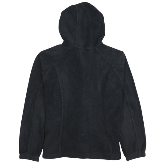 Columbia Womens Black Fleece Hooded Full Zip Jacket Size M