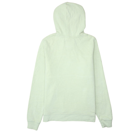 Hollister Women’s Green Pullover Hoodie Small Logo Embroidered Cotton Blend