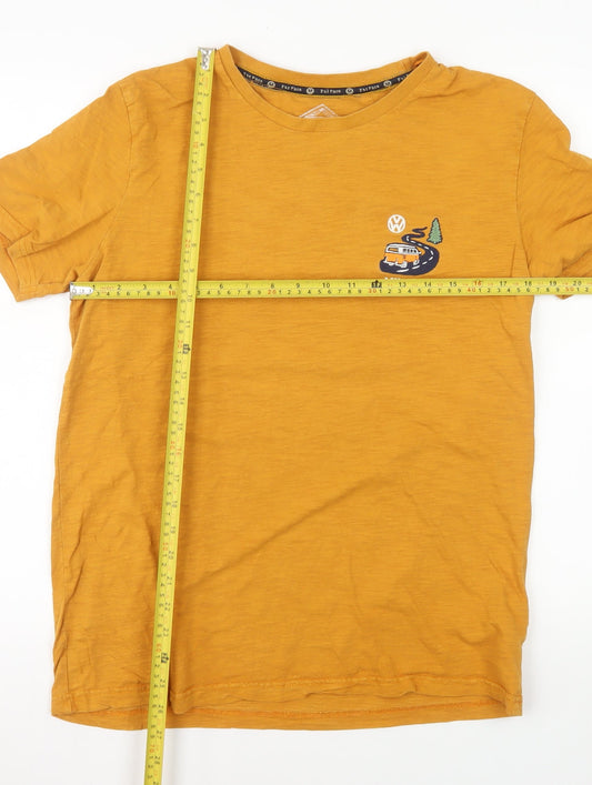 Fat Face Men's Orange Volkswagen Live Free Graphic T-Shirt Size L
