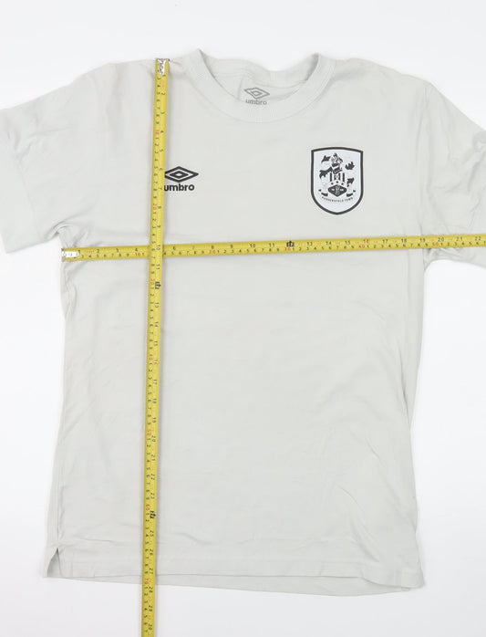 Umbro Men's White Short Sleeve Crew Neck Sports T-Shirt Size M