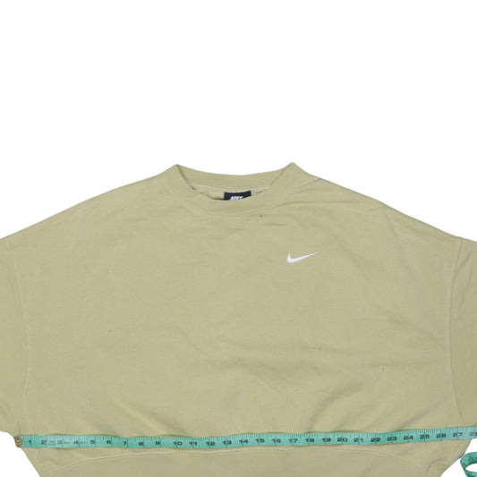 Nike Women's Beige Crew Neck Pullover Sweatshirt M