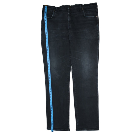 Wrangler Men's Blue 40x34 Straight Leg Denim Stretch Jeans