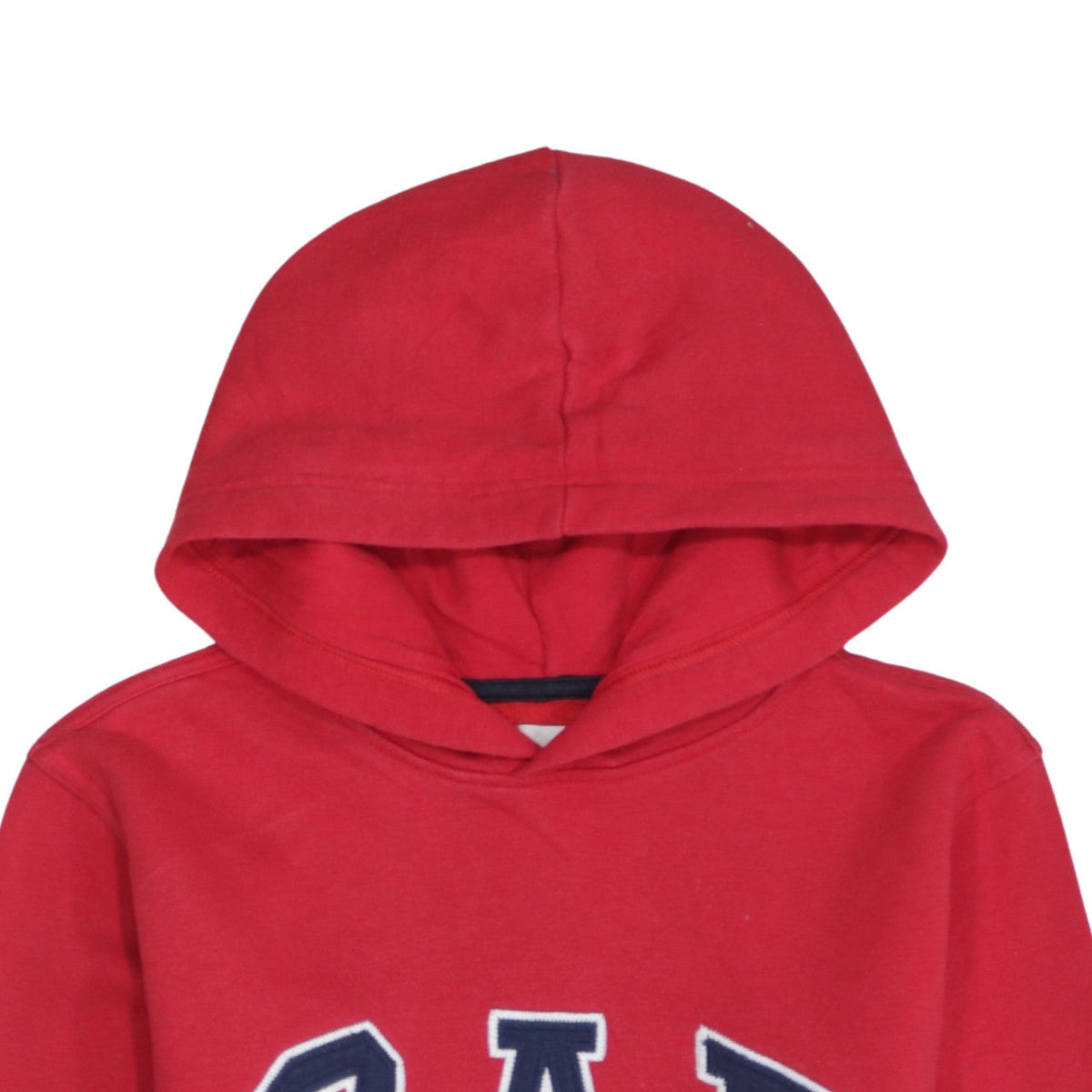 Additional view of Gap Kids boys’ red pullover hoodie, size 14-16, classic logo cotton blend