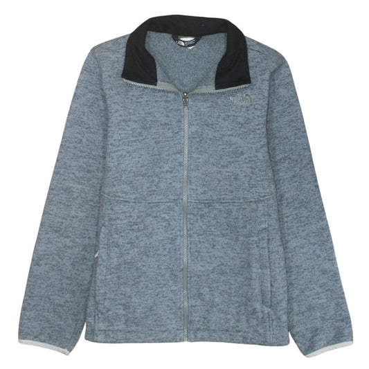 The North Face Women's Grey Fleece Full Zip Jacket Size L
