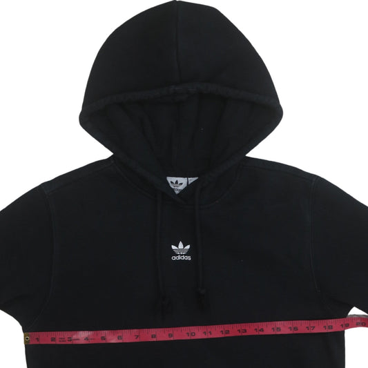 Adidas Womens Black Size 8 Pullover Hoodie Sweatshirt