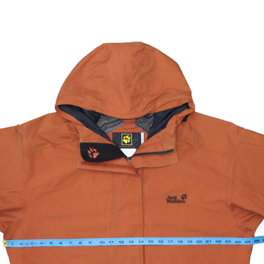 Jack Wolfskin Men's Orange Waterproof Hooded Parka Jacket XL