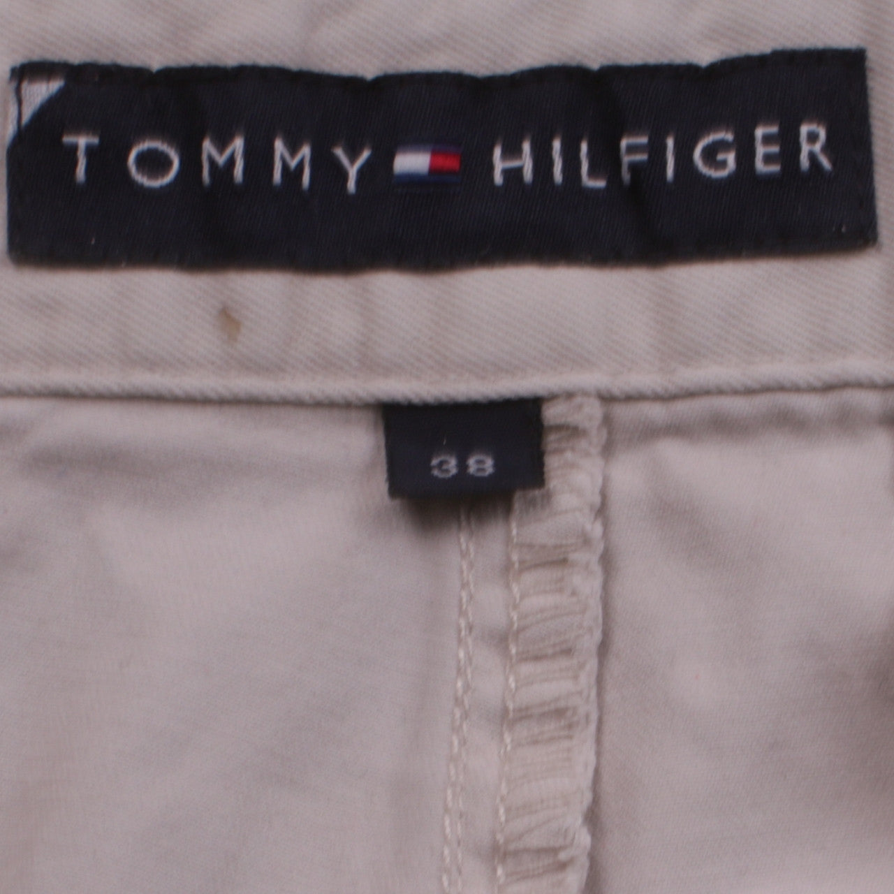 Tommy Hilfiger Men's Beige Chino Shorts Size 38 Classic Fit