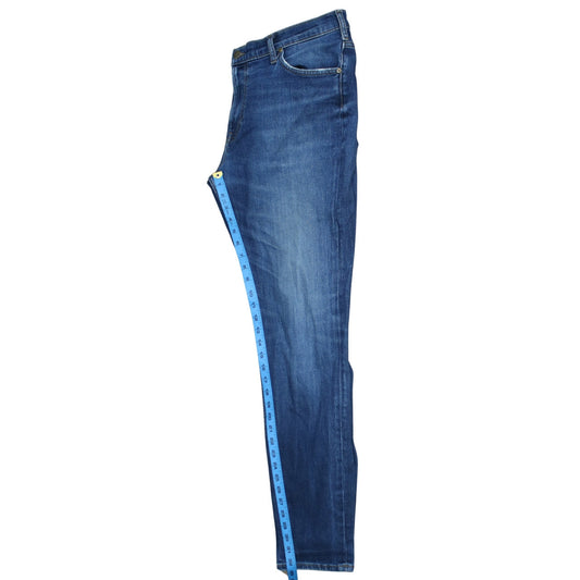 Lee Men's Blue Rider Straight Leg Jeans W36 L34 Regular Fit
