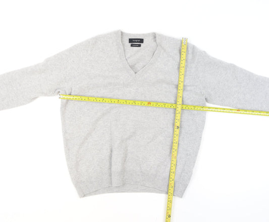 Marks and Spencer Autograph Men’s Grey Cashmere V-Neck Jumper L