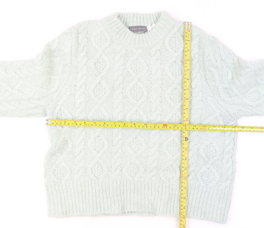 Mint Velvet Women's Ivory Cable-Knit Wool Alpaca Jumper M