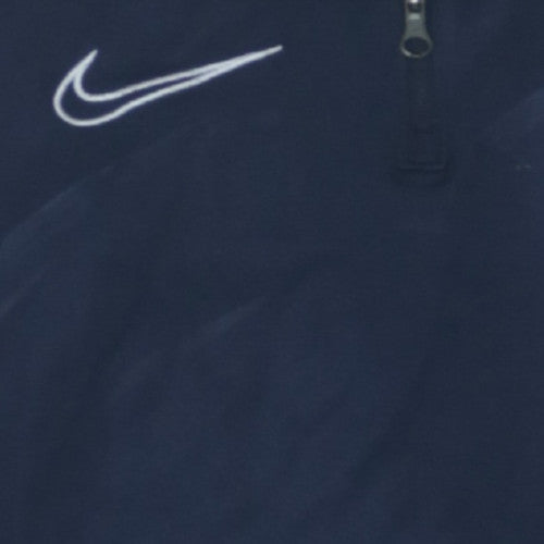 Nike Men's Blue Dri-FIT 1/4 Zip Athletic Sweatshirt Size S