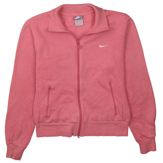 Nike Women's Pink Full Zip Track Jacket Size 8 Regular Fit