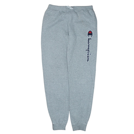 Champion Boys Grey Sweatpants 13-14 Years Fleece Joggers with Logo