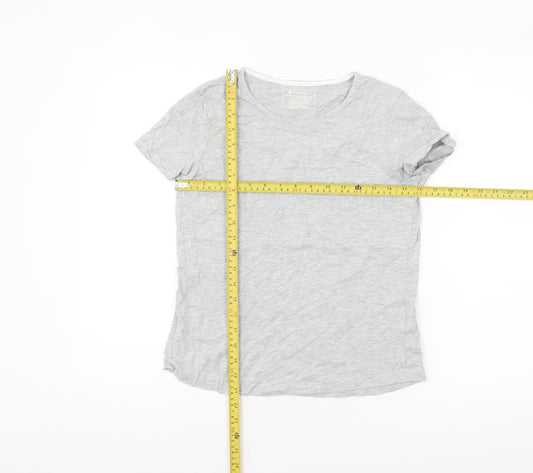 Mountain Warehouse Womens Grey Cotton Short Sleeve T-Shirt Size 6