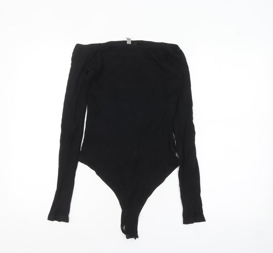 ASOS Women’s Black Long Sleeve Bodysuit UK 12 Slim Fit