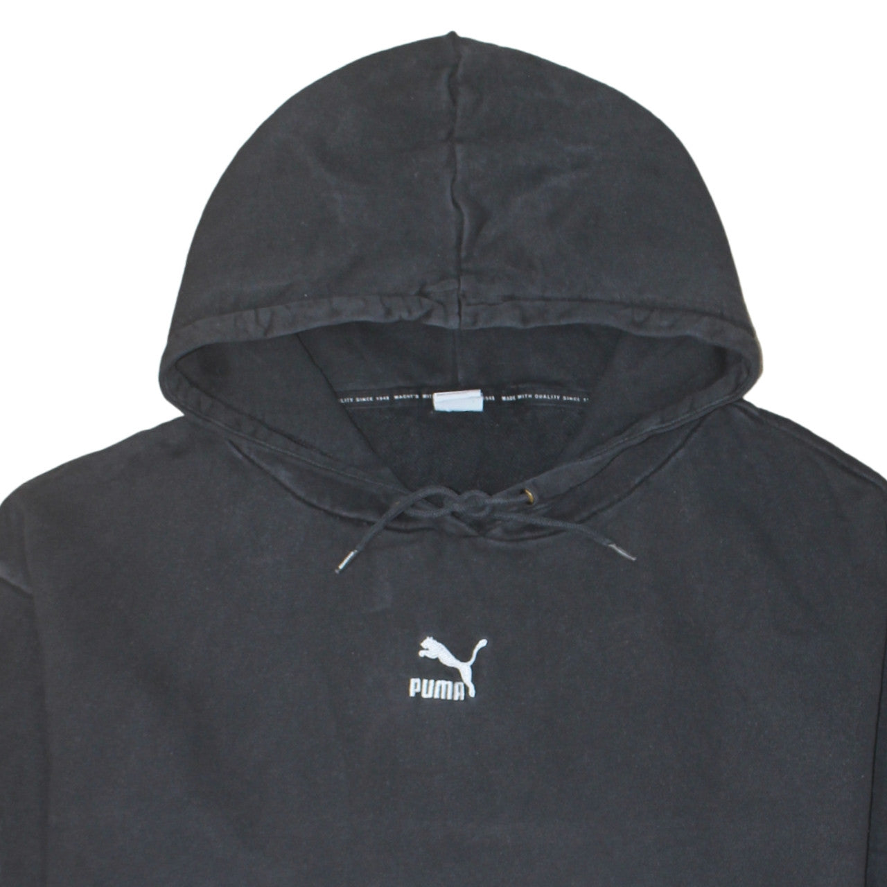 Puma Women Black XL Pullover Hoodie Sweatshirt Casual Cotton Blend