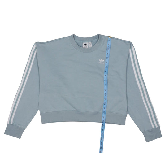 Adidas Women Blue Crew Neck Pullover Sweatshirt UK 12