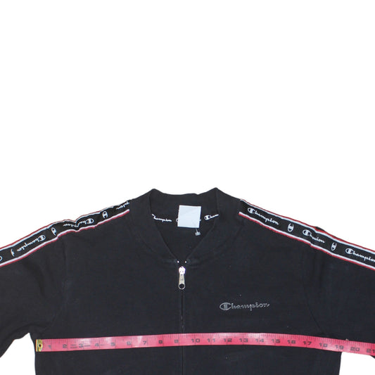 Champion Men's Black XL Track Jacket Full Zip Athletic Sportswear