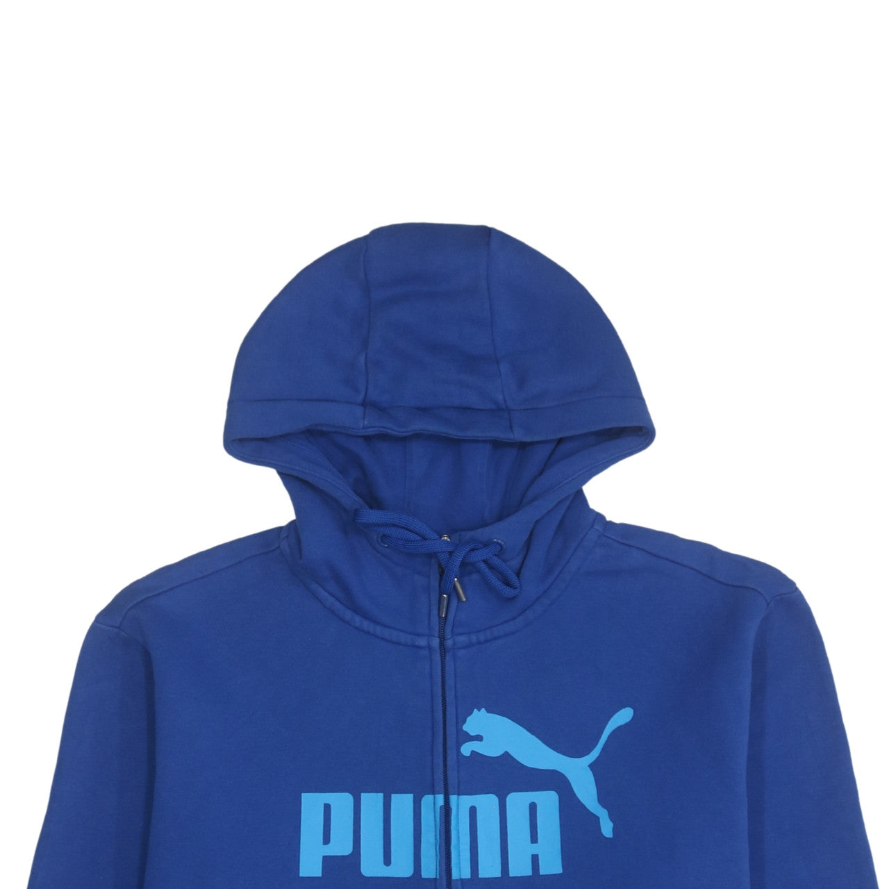 Puma Men's Blue Full Zip Hoodie XL Sportswear Fleece