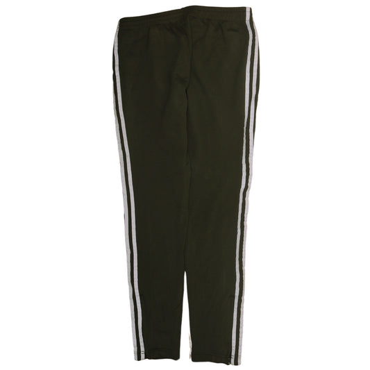 Adidas Womens Black Track Pants Size 12 Elastic Waist Side Stripe