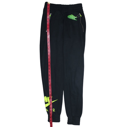 Nike Men's Black XS Jogger Sweatpants with Neon Details