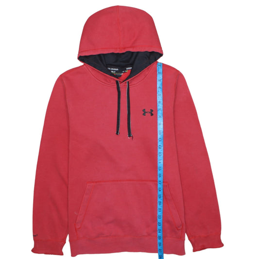 Under Armour Men's Red Pullover Hoodie Small Loose Fit Sportswear