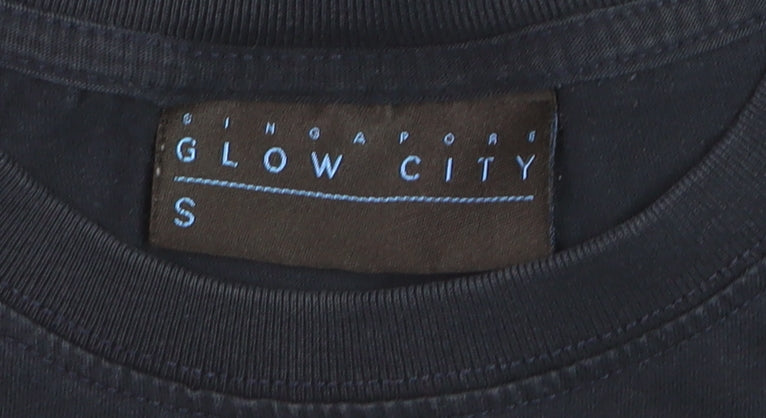Glow City Boys Black Singapore Night Racing Graphic T-Shirt Size S