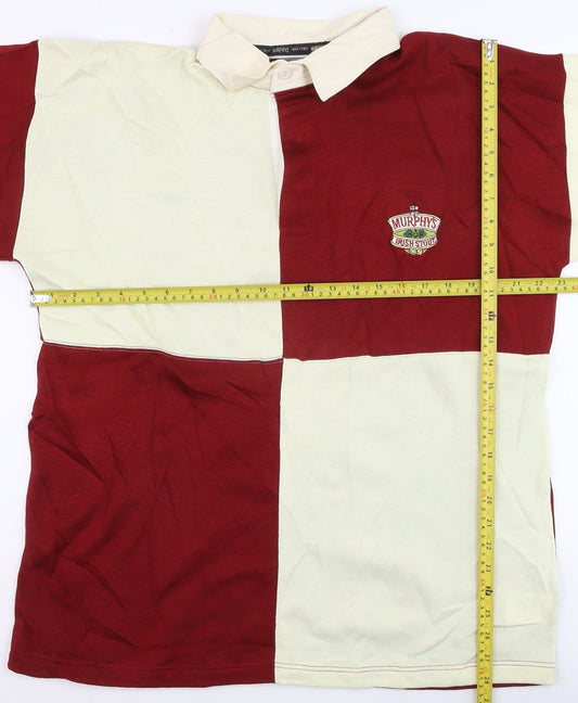 The Hird Collection Men's Multicoloured XL Long Sleeve Rugby Polo