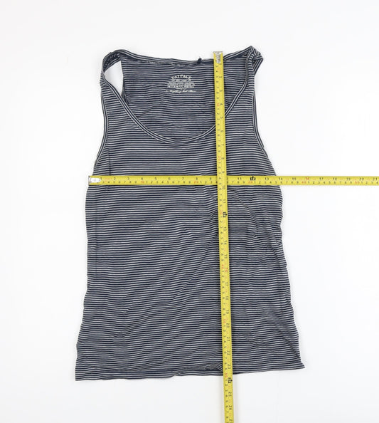 FatFace Men's Blue Striped Cotton Modal Tank Top M