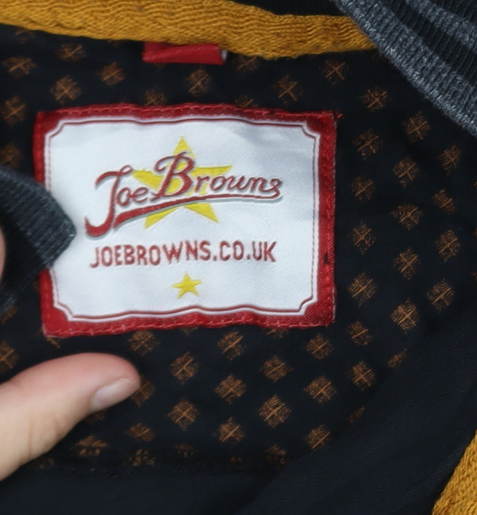 Joe Browns Men Black 4XL Graphic British Flag Polo Shirt