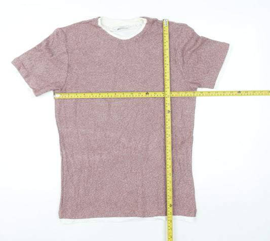 Next Women’s Red Knit Short Sleeve Regular Fit T-Shirt Size S