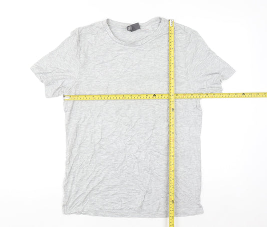 H&M Women's Grey Basic Short Sleeve Jersey T-Shirt Size S