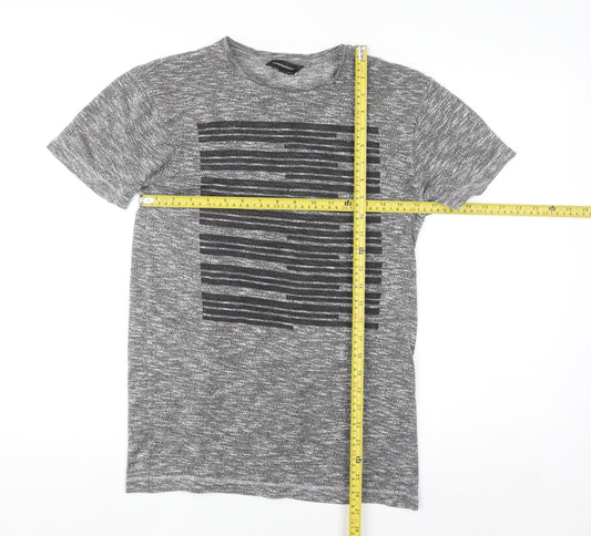 CedarWood State Men's Grey Graphic Print Crew Neck T-Shirt Size S