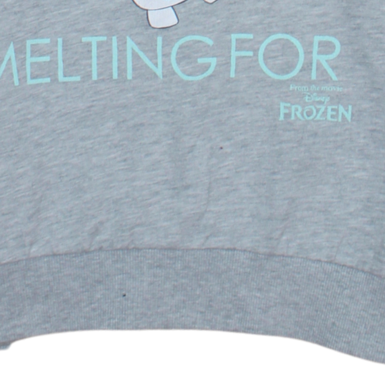 Disney Teens Grey Olaf Frozen Pullover Sweatshirt Size 8