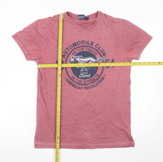 Ford Men's Red Graphic T-Shirt Medium 38-40 Vintage Style