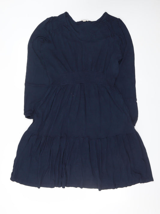 FatFace Women’s Blue Size 10 Fit & Flare Long Sleeve Dress