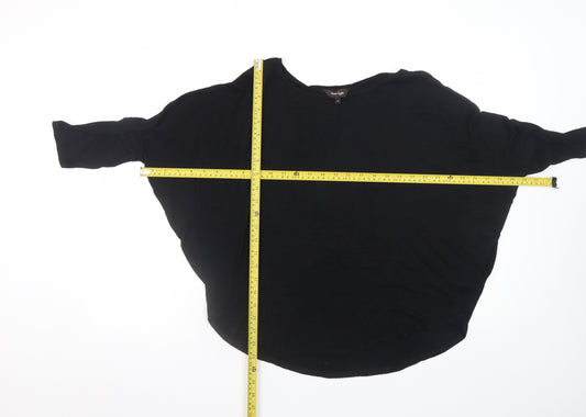 Phase Eight Women Black Size 12 Relaxed Jersey Tunic Blouse