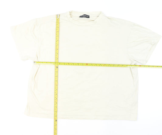 Another Reason Men’s Ivory Graphic Print Crew Neck T-Shirt Size M