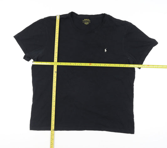 Polo Ralph Lauren Men's Black Crew Neck Cotton T-Shirt L