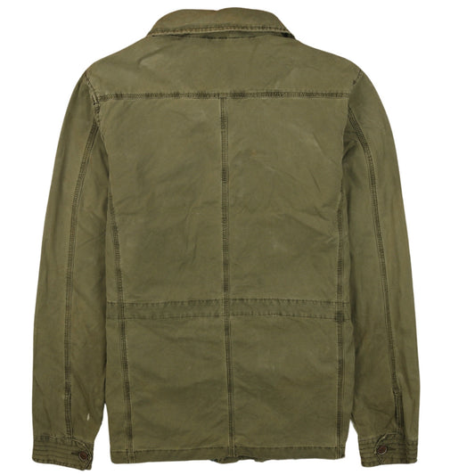 SMOG Men’s Green Cotton Military Jacket L Casual Style
