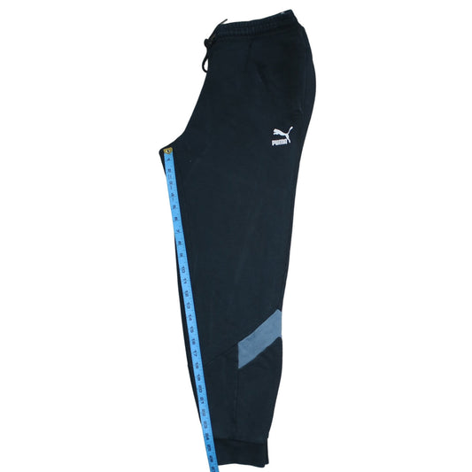 Puma Men's Black Jogger Sweatpants M Cotton Blend Sportswear