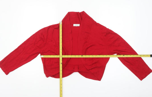 Kaliko Women’s Red Long Sleeve Shrug Cardigan Size 18