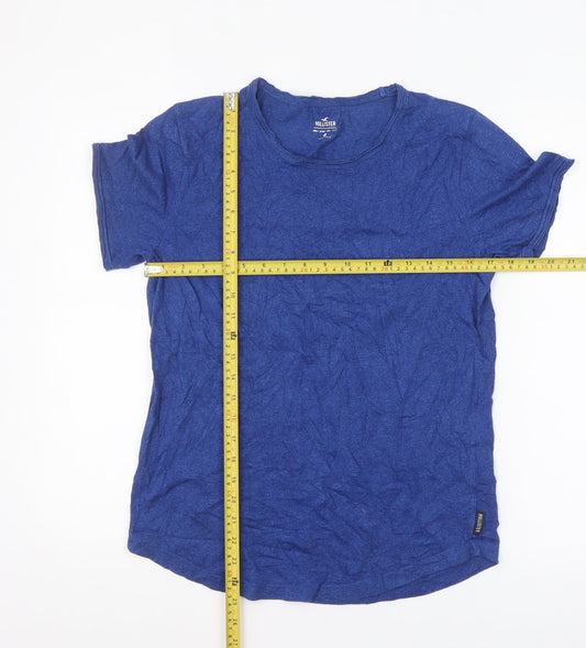 Hollister Women's Blue XS Basic Crew Neck T-Shirt